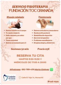 CARTEL ANUNCIADOR MASAJES Y FISIOTERAPIA